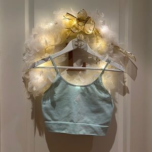 Adidas baby blue sports bra/top🏋🏼‍♀️